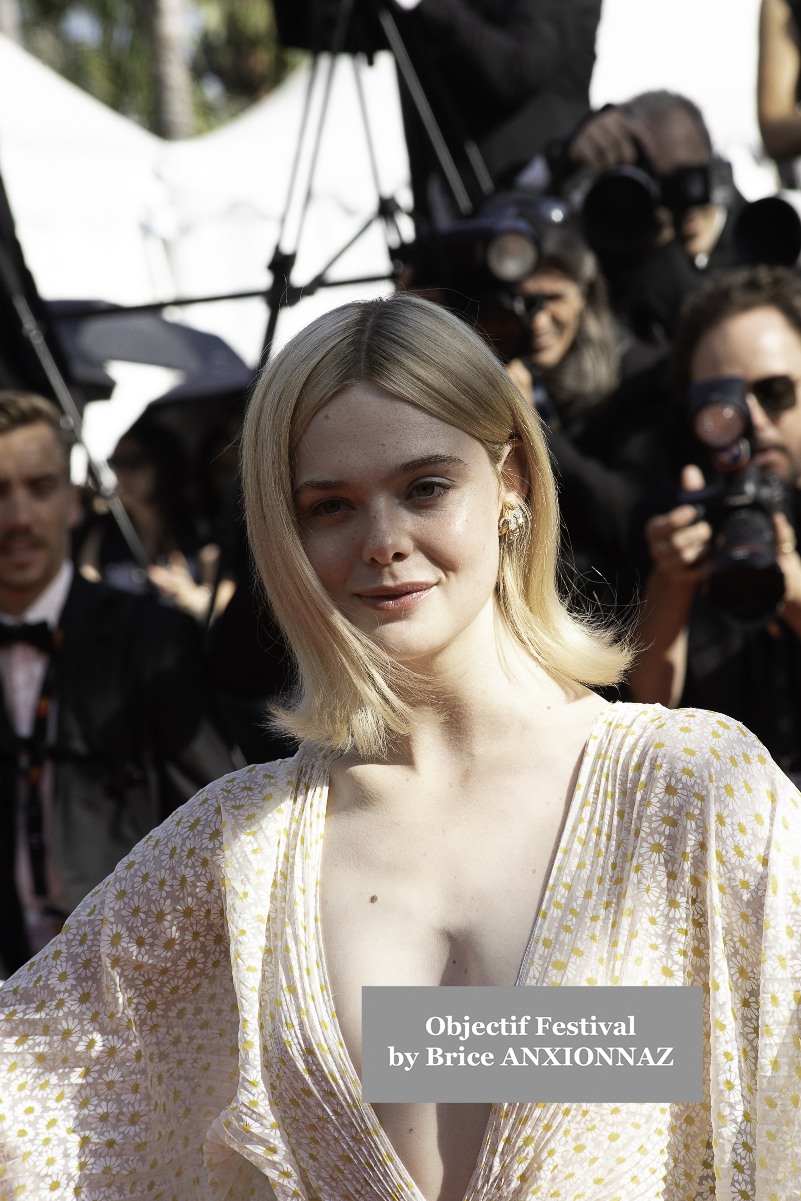 — france cannes cinema cannes international film festival 77th cannes international film festival 25 05 2024 anora elle fanning